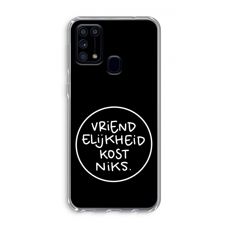 Vriendelijkheid: Samsung Galaxy M31 Transparant Hoesje