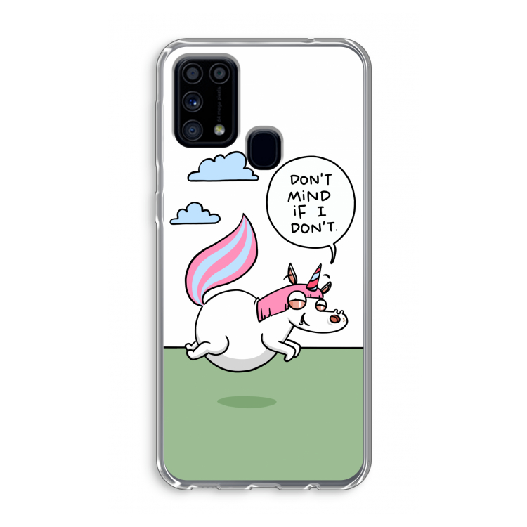 Unicorn: Samsung Galaxy M31 Transparant Hoesje