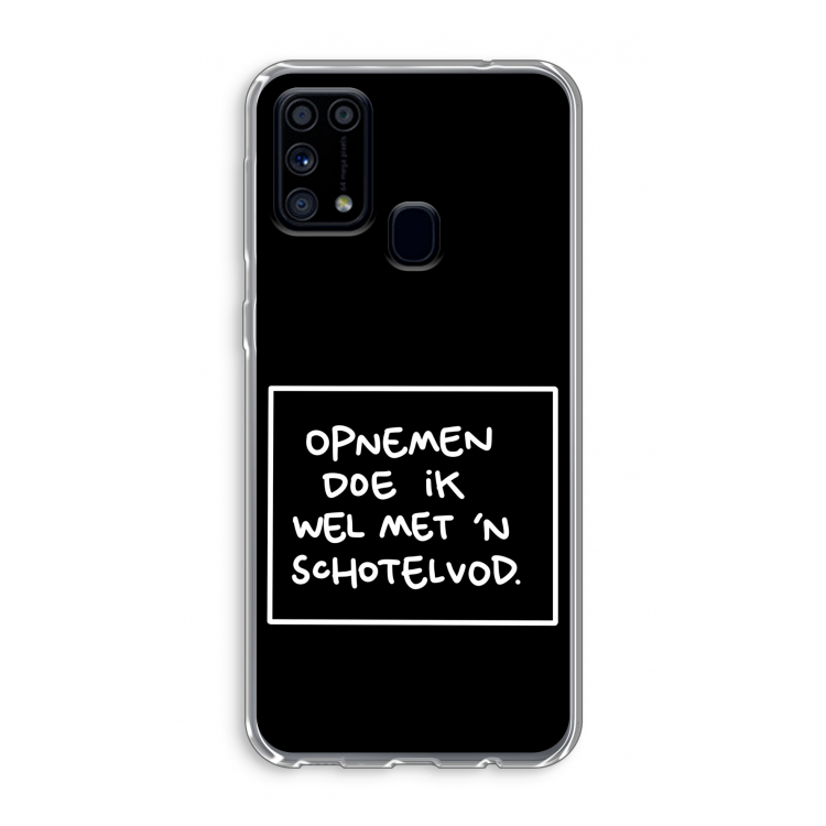 Schotelvod: Samsung Galaxy M31 Transparant Hoesje