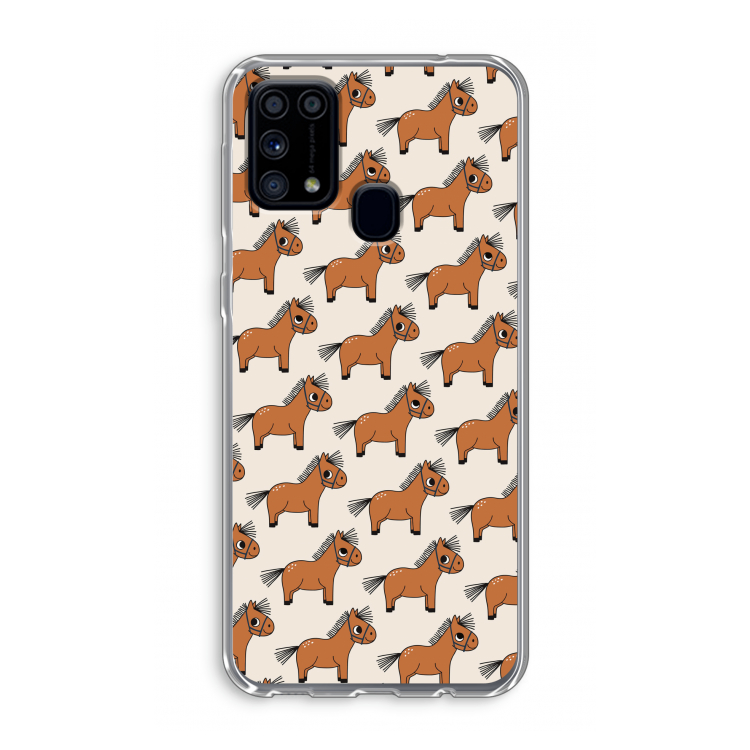 Pony: Samsung Galaxy M31 Transparant Hoesje