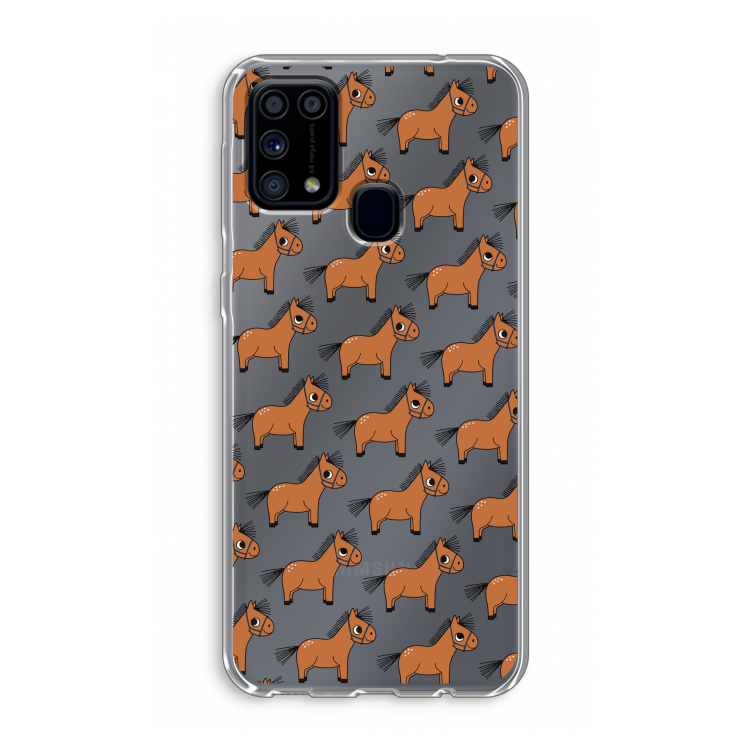 Pony: Samsung Galaxy M31 Transparant Hoesje
