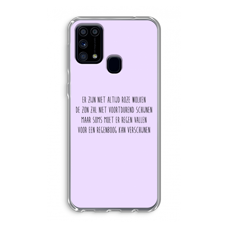 Regenboog: Samsung Galaxy M31 Transparant Hoesje