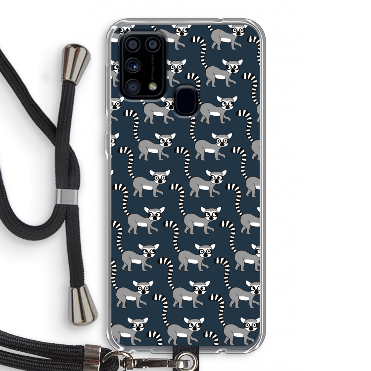 Makis: Samsung Galaxy M31 Transparant Hoesje met koord