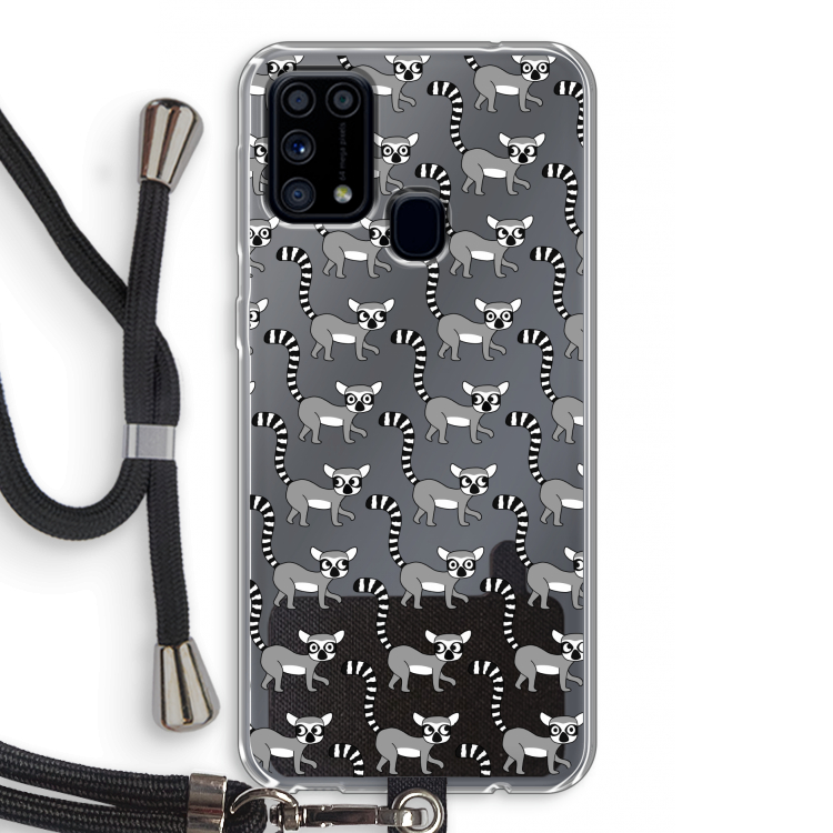 Makis: Samsung Galaxy M31 Transparant Hoesje met koord
