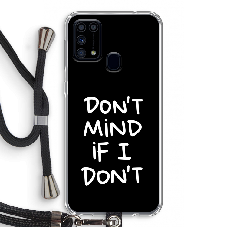 Don't Mind: Samsung Galaxy M31 Transparant Hoesje met koord