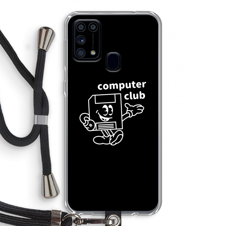 Floppyhead: Samsung Galaxy M31 Transparant Hoesje met koord
