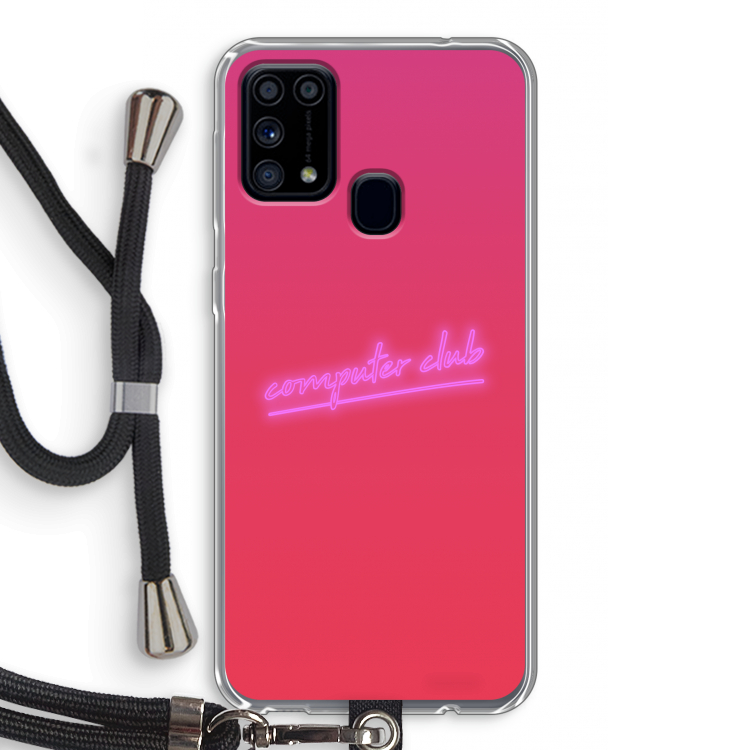 Vice Glow: Samsung Galaxy M31 Transparant Hoesje met koord
