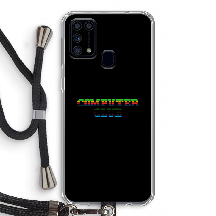 Retro: Samsung Galaxy M31 Transparant Hoesje met koord