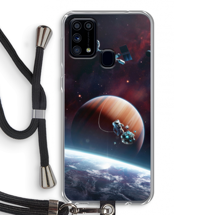 Examiner: Samsung Galaxy M31 Transparant Hoesje met koord