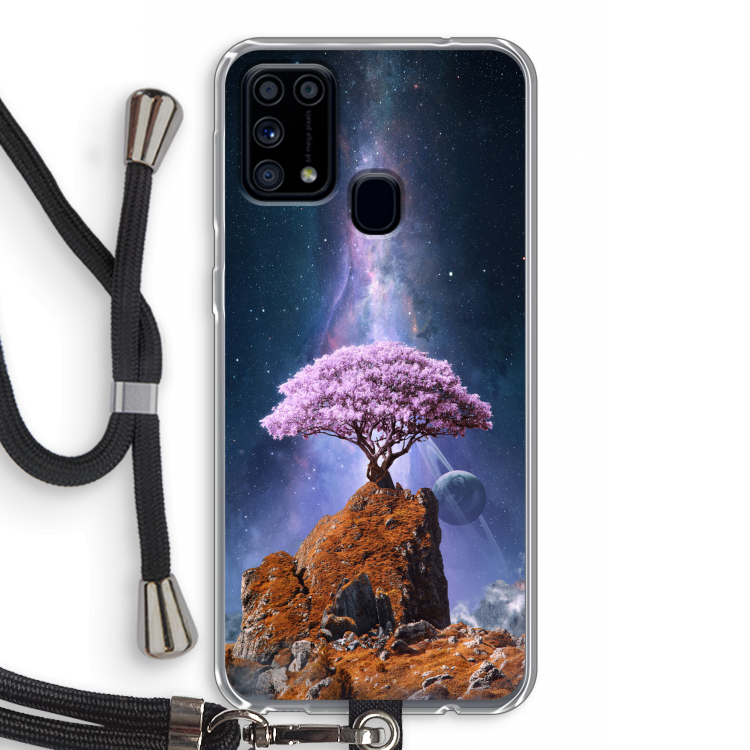 Ambition: Samsung Galaxy M31 Transparant Hoesje met koord