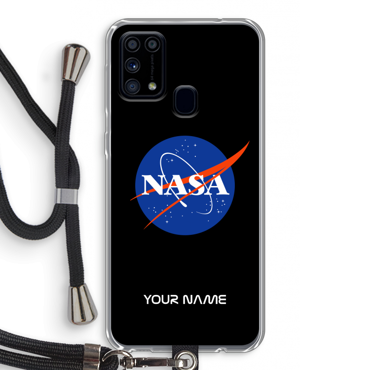 NASA: Samsung Galaxy M31 Transparant Hoesje met koord