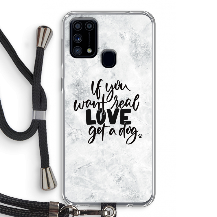 Partner in crime: Samsung Galaxy M31 Transparant Hoesje met koord