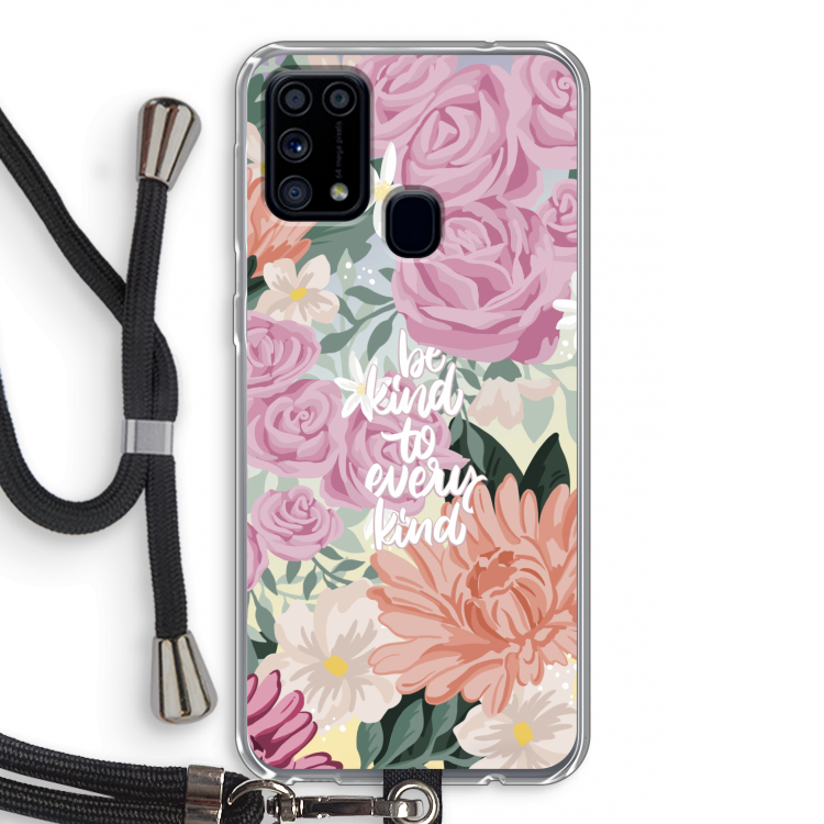 Kindness matters: Samsung Galaxy M31 Transparant Hoesje met koord