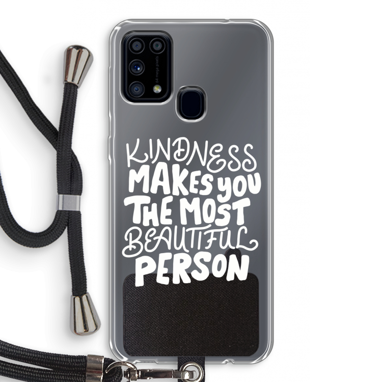 The prettiest: Samsung Galaxy M31 Transparant Hoesje met koord