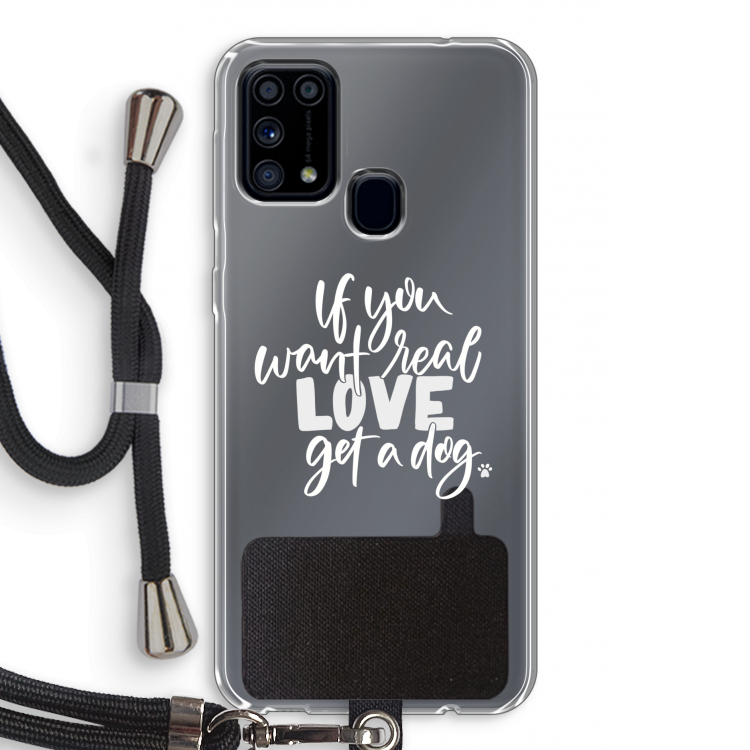 Partner in crime: Samsung Galaxy M31 Transparant Hoesje met koord