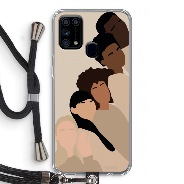 Sweet creatures: Samsung Galaxy M31 Transparant Hoesje met koord