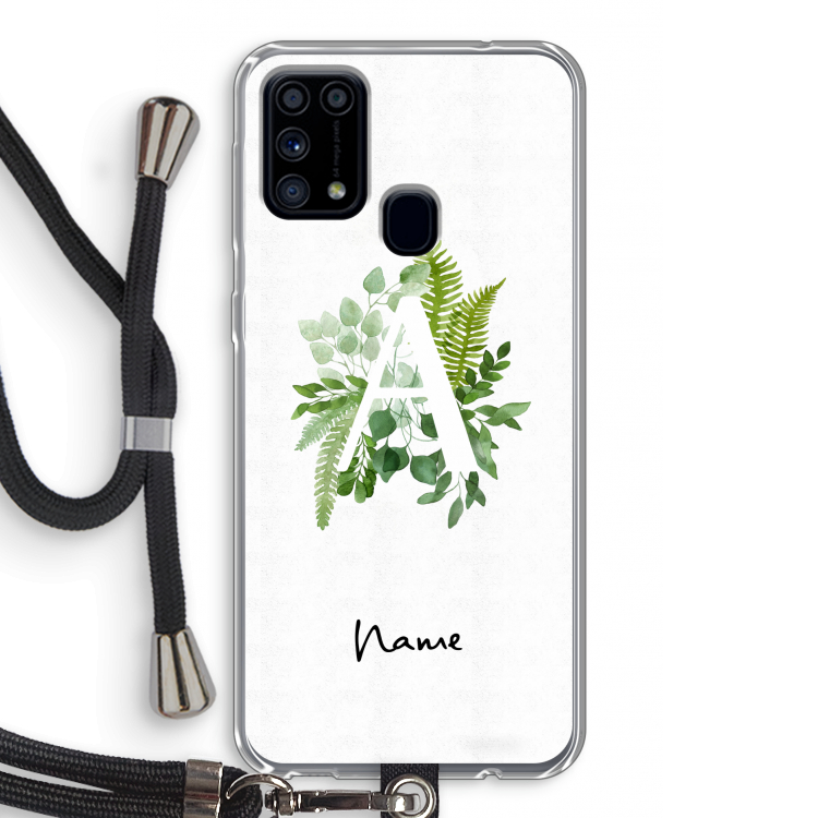 Green Brush: Samsung Galaxy M31 Transparant Hoesje met koord