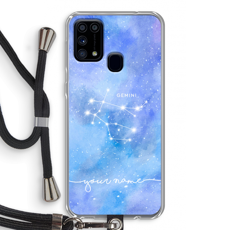 Sterrenbeeld - Licht: Samsung Galaxy M31 Transparant Hoesje met koord