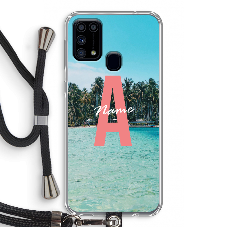 Pacific Dream: Samsung Galaxy M31 Transparant Hoesje met koord