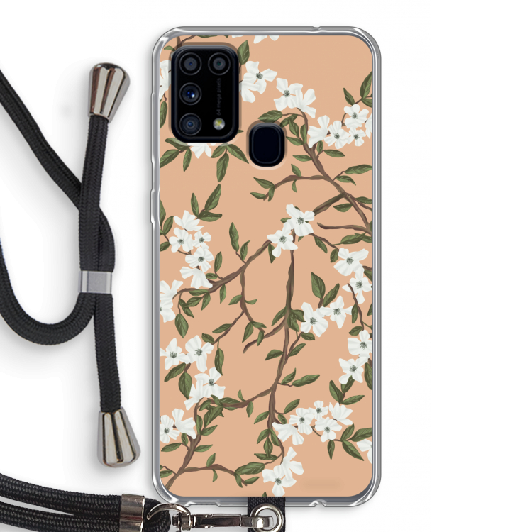 Blossoming spring: Samsung Galaxy M31 Transparant Hoesje met koord
