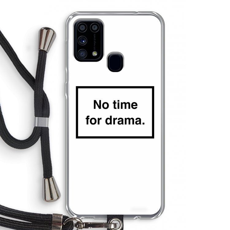 No drama: Samsung Galaxy M31 Transparant Hoesje met koord