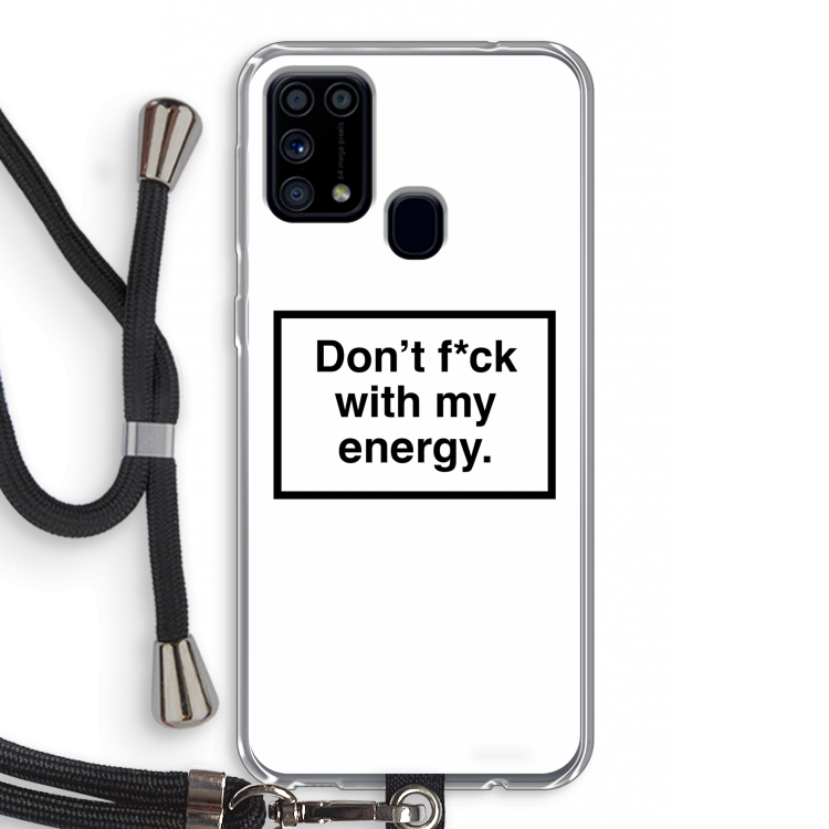 My energy: Samsung Galaxy M31 Transparant Hoesje met koord