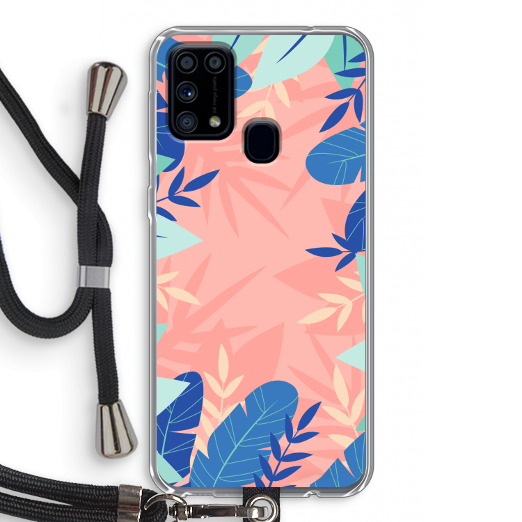 Tropisch: Samsung Galaxy M31 Transparant Hoesje met koord