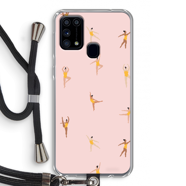 Dans #2: Samsung Galaxy M31 Transparant Hoesje met koord