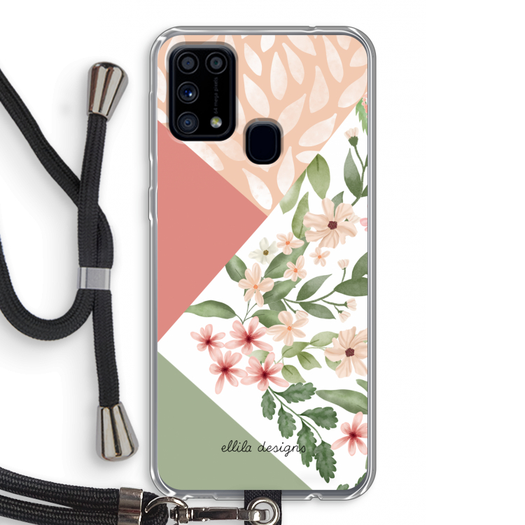 Sweet heaven geometrics: Samsung Galaxy M31 Transparant Hoesje met koord