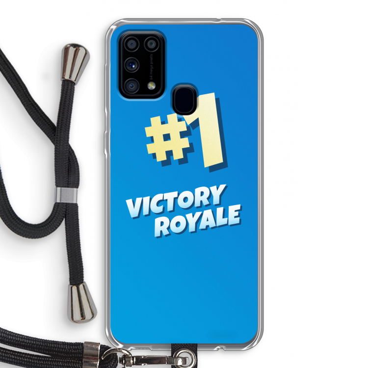 Victory Royale: Samsung Galaxy M31 Transparant Hoesje met koord