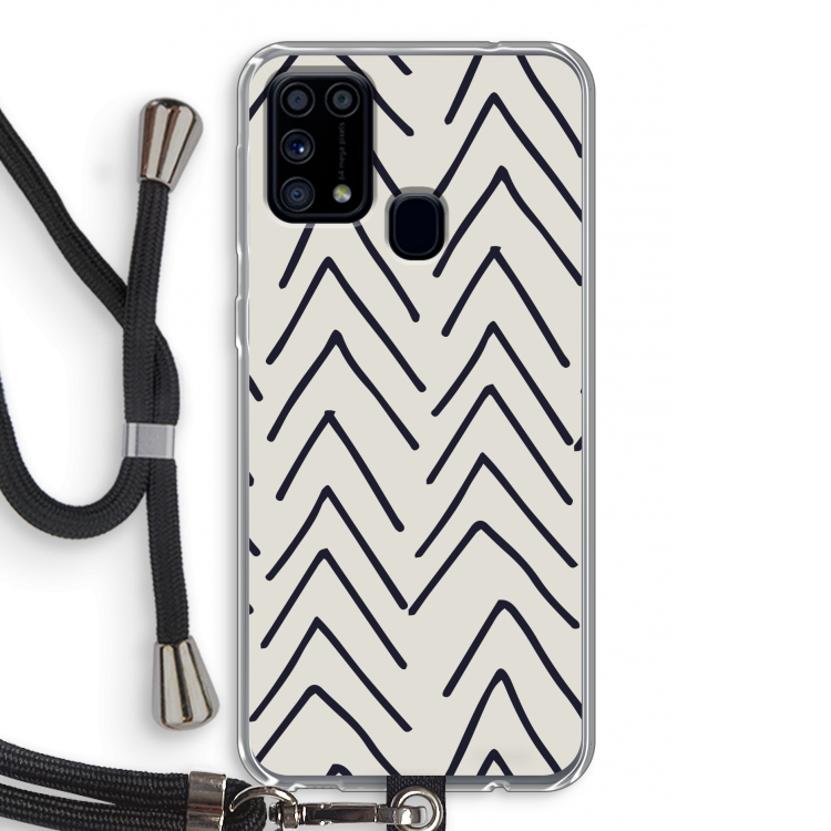 Marrakech Arrows: Samsung Galaxy M31 Transparant Hoesje met koord