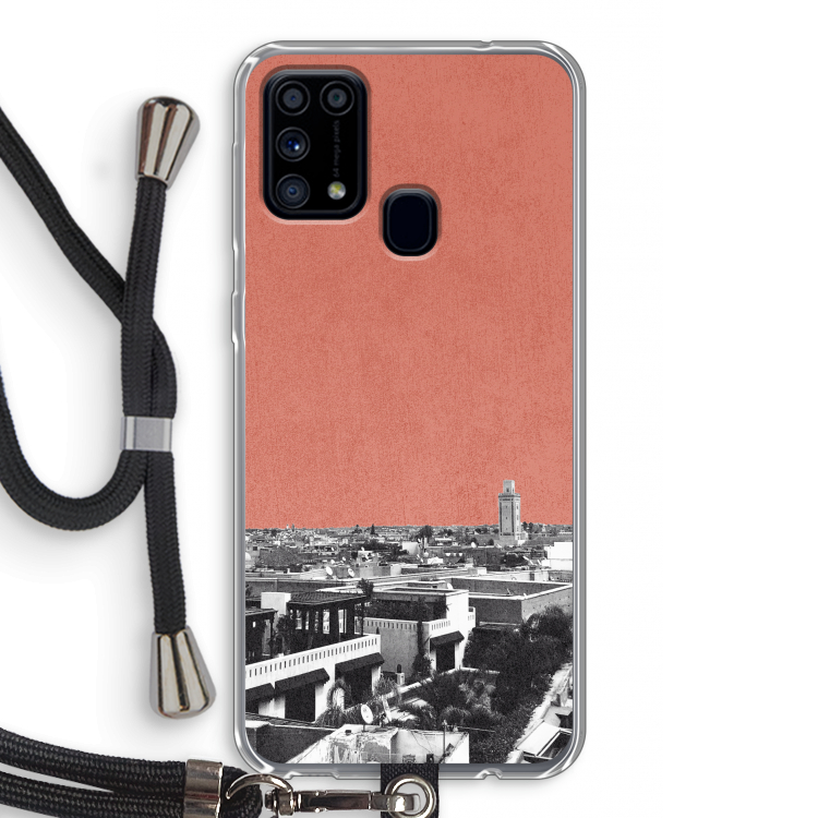 Marrakech Skyline : Samsung Galaxy M31 Transparant Hoesje met koord