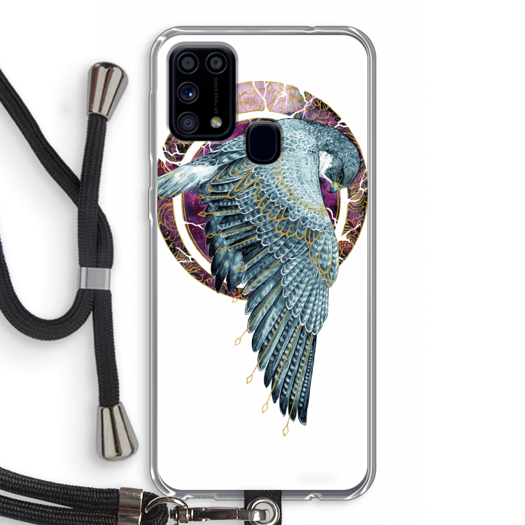 Golden Falcon: Samsung Galaxy M31 Transparant Hoesje met koord