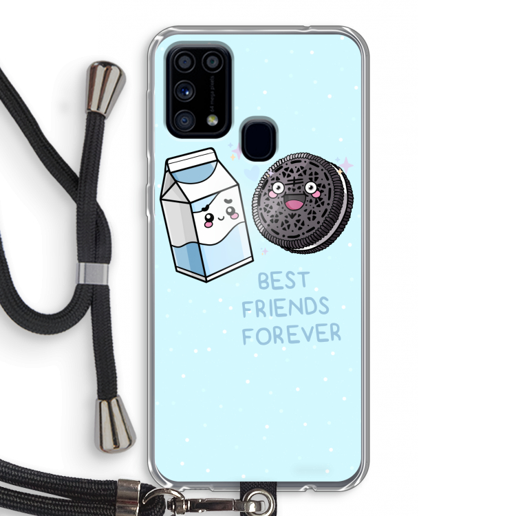 Best Friend Forever: Samsung Galaxy M31 Transparant Hoesje met koord