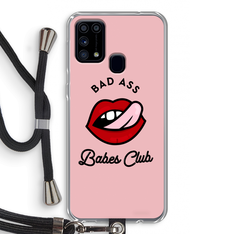 Badass Babes Club: Samsung Galaxy M31 Transparant Hoesje met koord