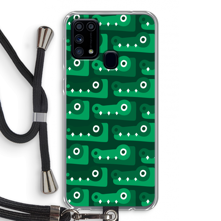 Crocs: Samsung Galaxy M31 Transparant Hoesje met koord