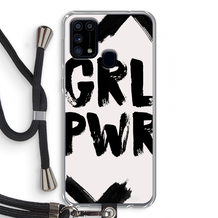 Girl Power #2: Samsung Galaxy M31 Transparant Hoesje met koord