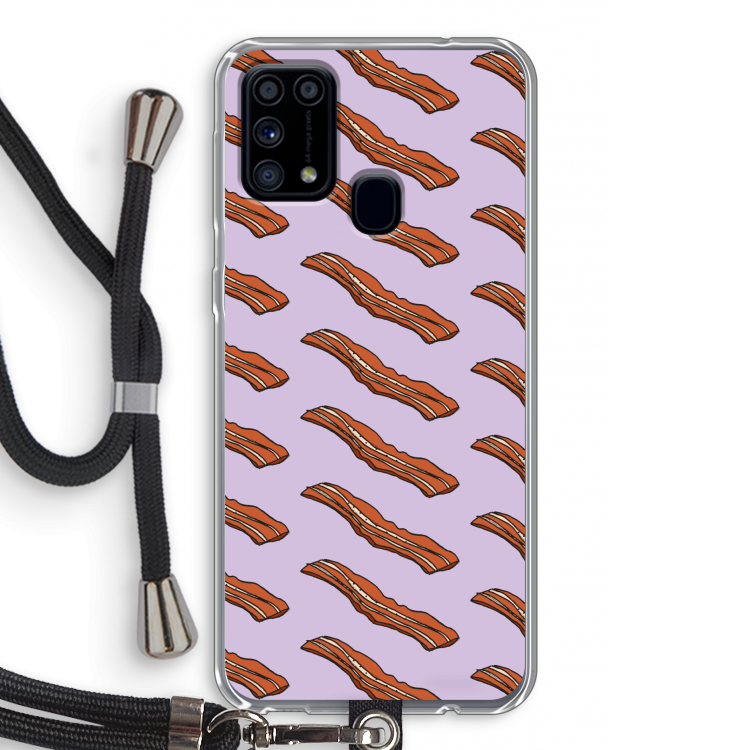 Bacon to my eggs #2: Samsung Galaxy M31 Transparant Hoesje met koord