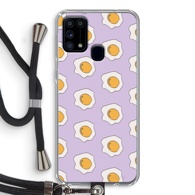 Bacon to my eggs #1: Samsung Galaxy M31 Transparant Hoesje met koord