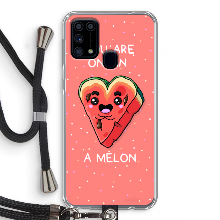 One In A Melon: Samsung Galaxy M31 Transparant Hoesje met koord