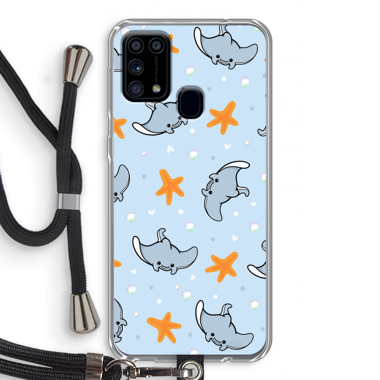 Manta: Samsung Galaxy M31 Transparant Hoesje met koord