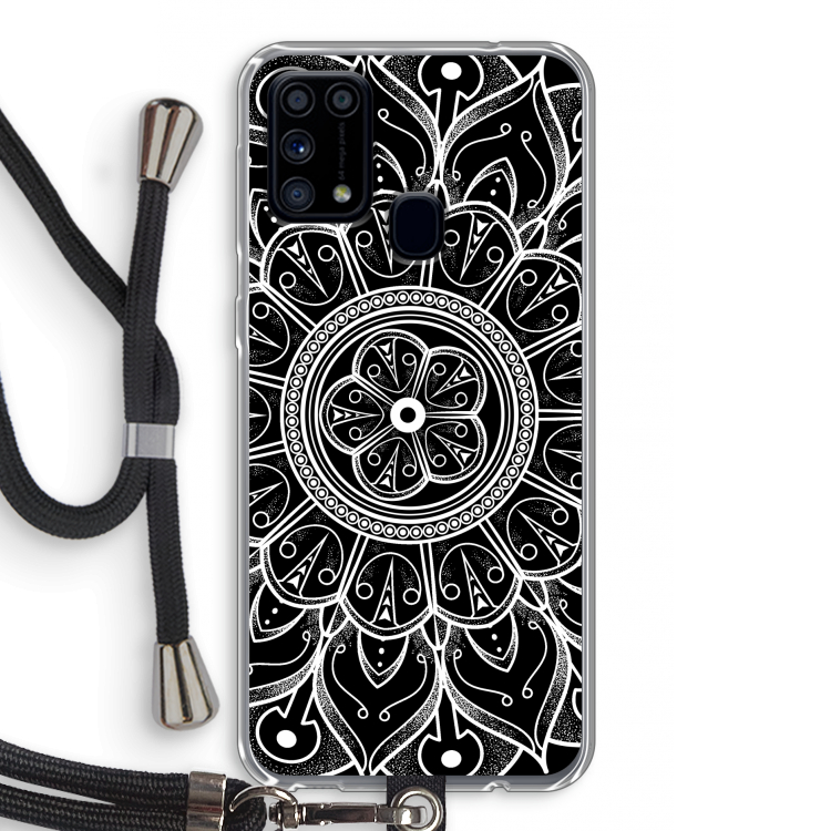 Roses Are Red: Samsung Galaxy M31 Transparant Hoesje met koord