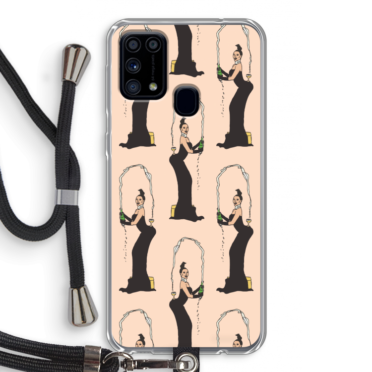 Pop Some Kim: Samsung Galaxy M31 Transparant Hoesje met koord