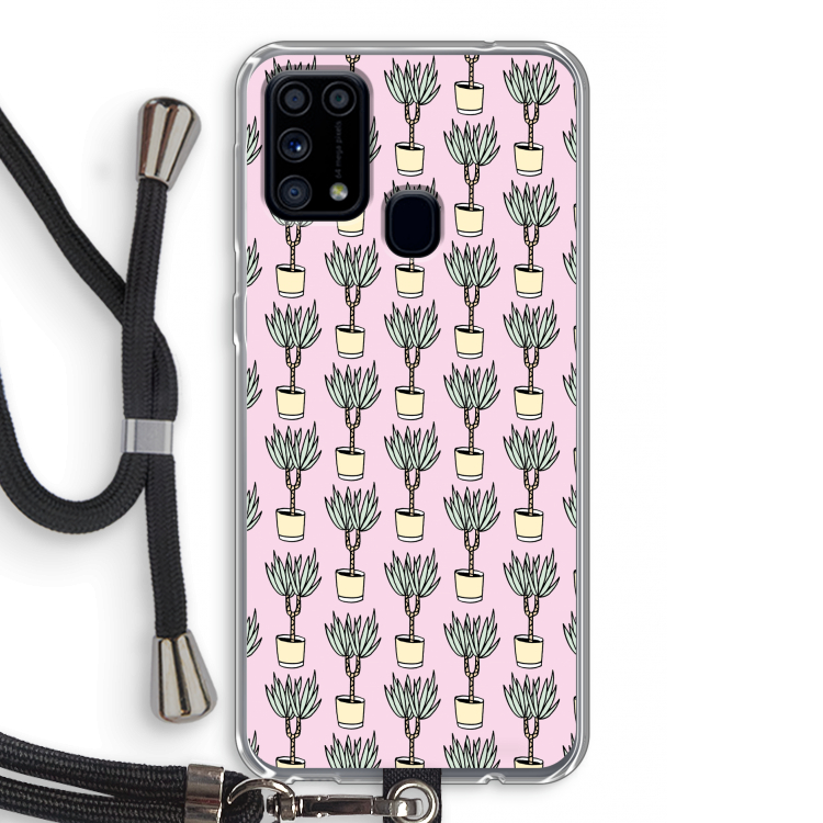 Boompje: Samsung Galaxy M31 Transparant Hoesje met koord