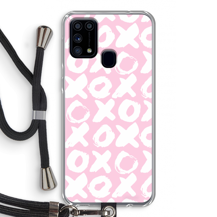 XOXO: Samsung Galaxy M31 Transparant Hoesje met koord