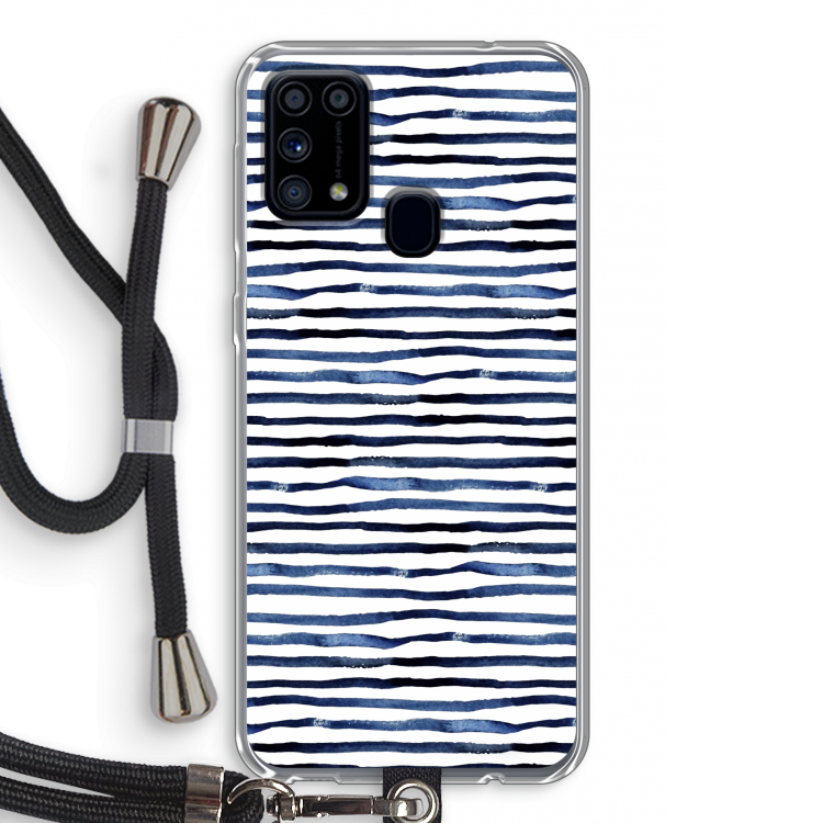 Verrassende lijnen: Samsung Galaxy M31 Transparant Hoesje met koord