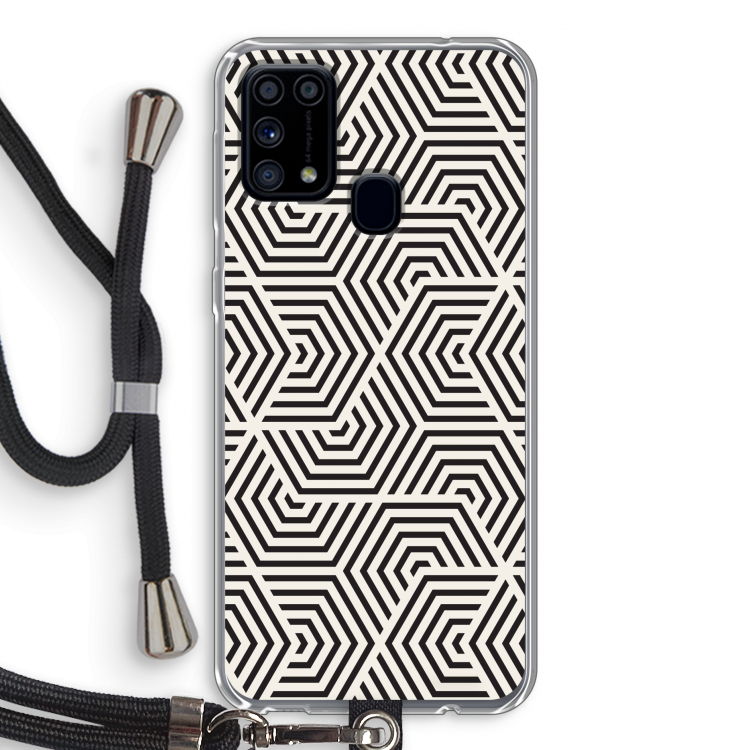 Magic pattern: Samsung Galaxy M31 Transparant Hoesje met koord
