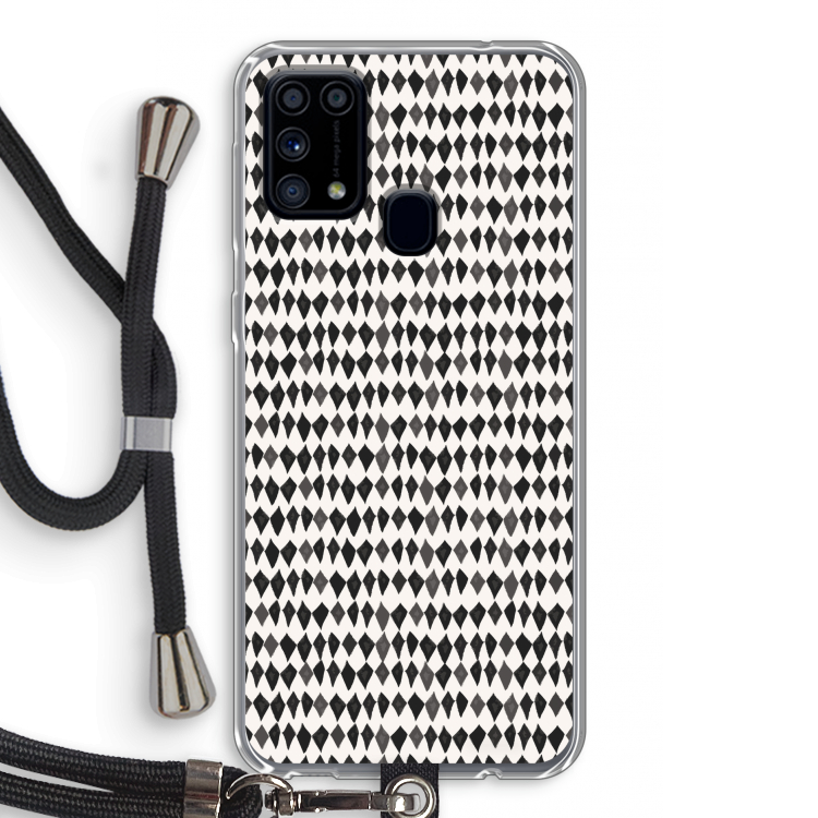 Crazy shapes: Samsung Galaxy M31 Transparant Hoesje met koord