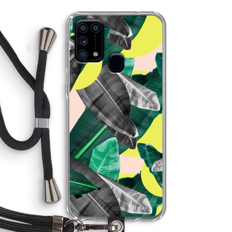 Fantasie jungle: Samsung Galaxy M31 Transparant Hoesje met koord
