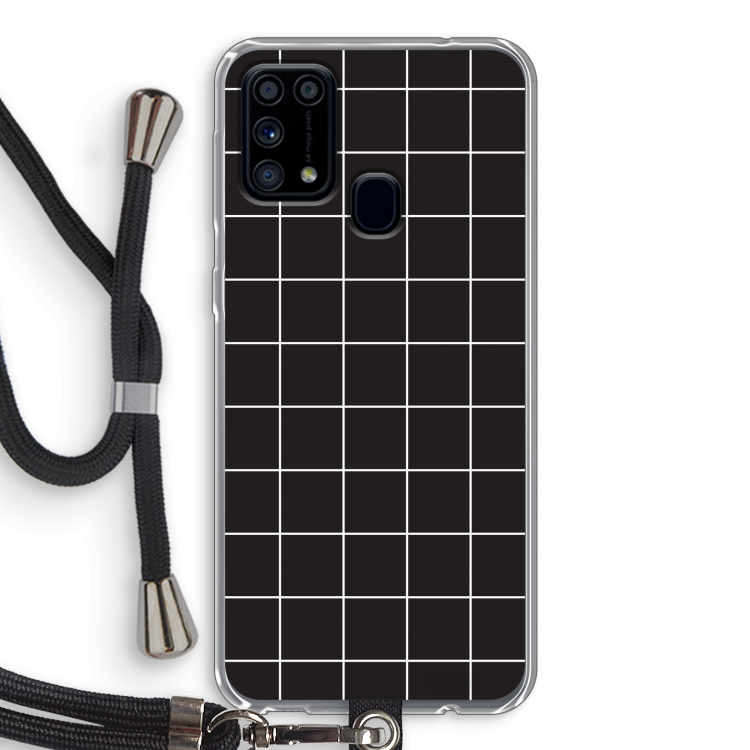 Rooster 2: Samsung Galaxy M31 Transparant Hoesje met koord